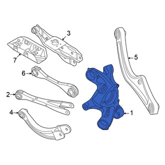 Volkswagen OE - Rear Left Suspension Knuckle