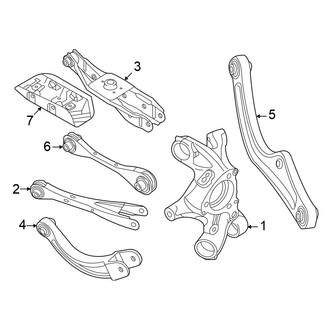 Volkswagen OE - Rear Suspension - Suspension Components