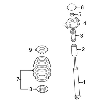 Volkswagen OE - Rear Suspension - Shocks & Components