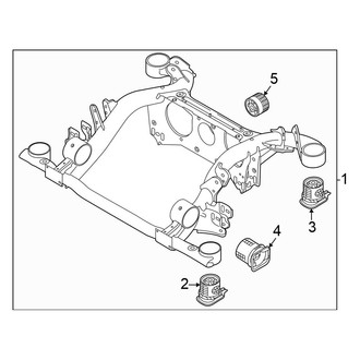 Volkswagen OE - Rear Suspension - Suspension Mounting (AWD)