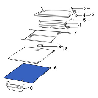 Volkswagen OE - Rear Trunk Mat
