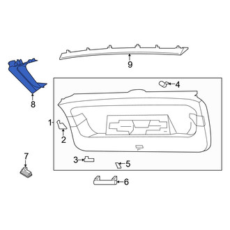 Volkswagen OE - Rear Left Liftgate Trim Cover
