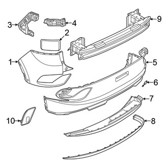Volkswagen OE - Rear Bumper - Bumper & Components