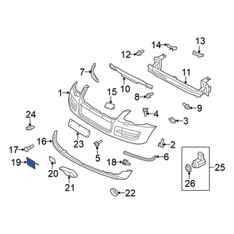 Volkswagen OE - Front Left Tow Eye Cap