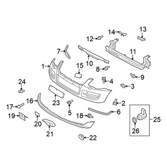 Volkswagen OE - Front Bumper - Bumper & Components (From 12/06)