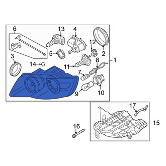 Volkswagen OE - Front Right Headlight Assembly