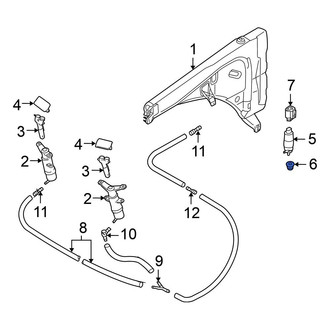 Volkswagen OE - Windshield Washer Pump Grommet