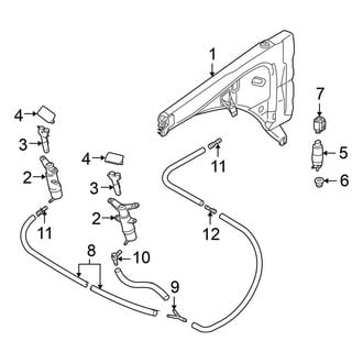 Volkswagen OE - Front Lamps - Washer Components