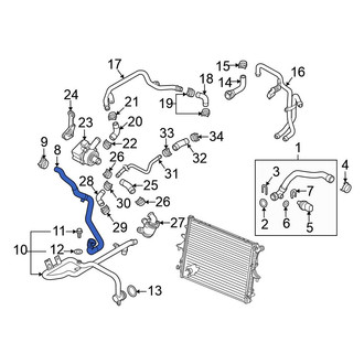 Volkswagen OE - Engine Coolant Overflow Hose