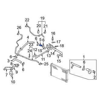 Volkswagen OE - Upper Radiator Coolant Hose