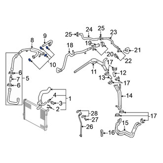 Volkswagen OE - Engine Oil Cooler Line Connector O-Ring