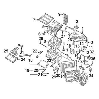 Volkswagen OE - Air Conditioner & Heater - Evaporator & Heater Components (Front)