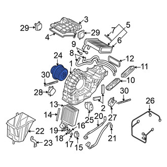 Volkswagen OE - HVAC Blower Motor Assembly