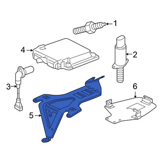 Volkswagen OE - Lower Engine Control Module (ECM) Bracket