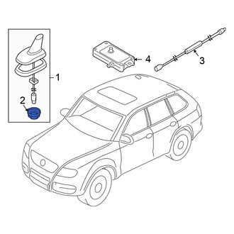 Volkswagen OE - Radio Antenna Base Nut