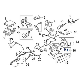 Volkswagen OE - Air Suspension Compressor Hardware Kit
