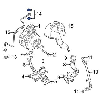Volkswagen OE - Turbocharger Oil Line O-Ring