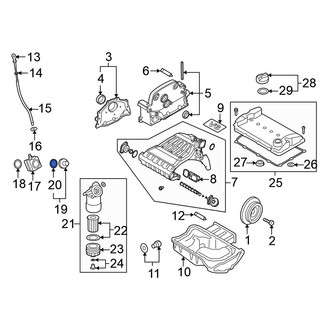 Volkswagen OE - Engine Oil Cooler Cover O-Ring