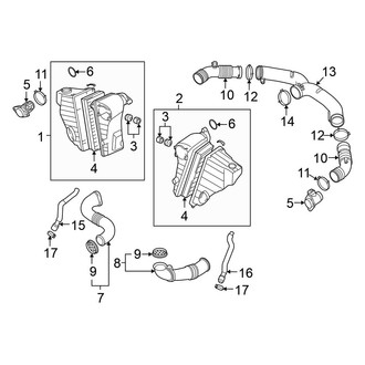 Volkswagen OE - Engine / Transaxle - Air Intake (From 12/06), (4.2L)