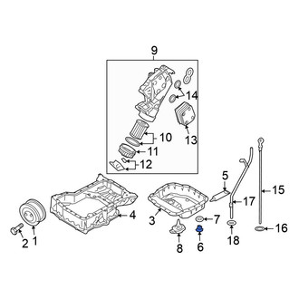 Volkswagen OE - Engine Oil Drain Plug