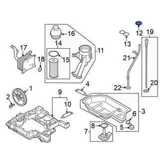Volkswagen OE - Engine Oil Filter Adapter Gasket