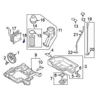 Volkswagen OE - Engine Oil Cooler Gasket