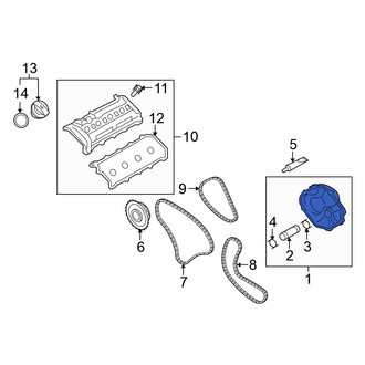 Volkswagen OE - Left Upper Engine Timing Cover