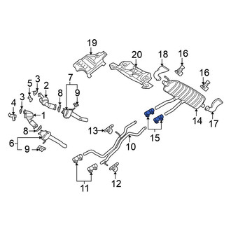 Volkswagen OE - Exhaust Muffler Clamp