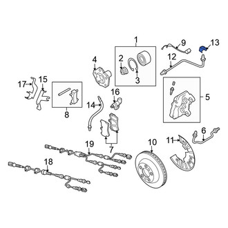 Volkswagen OE - Rear Brake Hydraulic Line Bracket