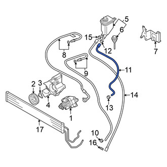 Volkswagen OE - Power Steering Reservoir Hose