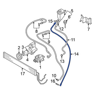Volkswagen OE - Power Steering Reservoir Hose