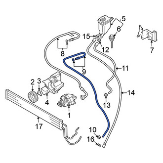 Volkswagen OE - Power Steering Return Hose