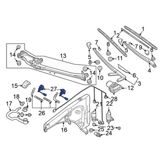 Volkswagen OE - Front Windshield Washer Nozzle