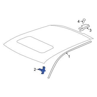 Volkswagen OE - Roof Drip Molding Clip