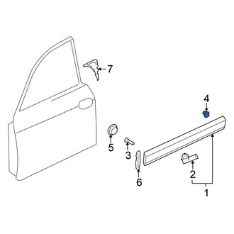 Volkswagen OE - Door Molding Grommet