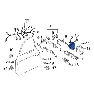 Volkswagen OE - Front Left Door Latch Assembly