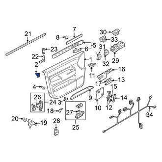 Volkswagen OE - Door Interior Trim Panel Retainer