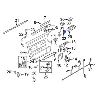 Volkswagen OE - Front Fuel Filler Door Switch