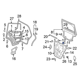Volkswagen OE - Door Panel Carrier Clip