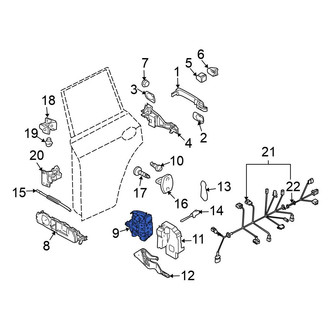 Volkswagen OE - Front Left Door Latch Assembly