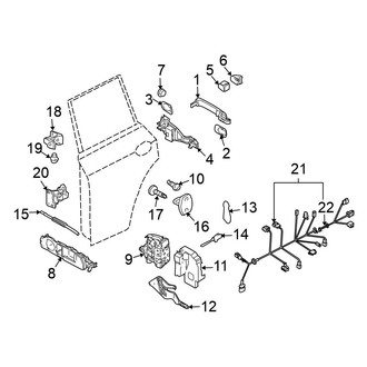 Volkswagen OE - Rear Door - Lock & Hardware