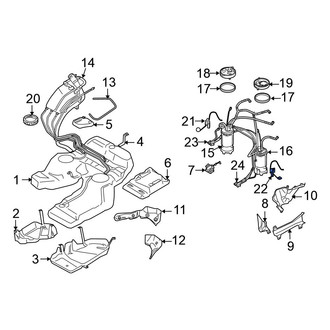 Volkswagen OE - Left Fuel Sender and Hanger Assembly