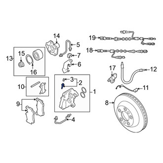 Volkswagen OE - Front Brake Bleeder Screw