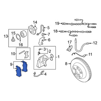 Volkswagen OE - Rear Disc Brake Pad Set