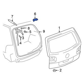 Volkswagen OE - Left Liftgate Hinge Cap