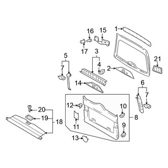 Volkswagen OE - Lift Gate - Interior Trim