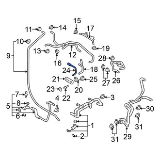 Volkswagen OE - Upper Radiator Coolant Hose