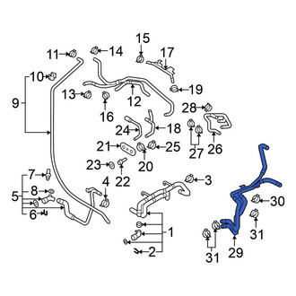 Volkswagen OE - Upper Radiator Coolant Hose