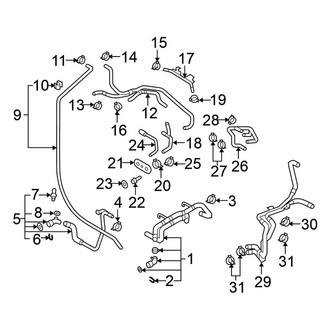 Volkswagen OE - Cooling - Hoses & Lines (3.6L)