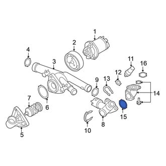 Volkswagen OE - Engine Coolant Outlet Gasket